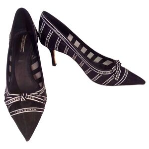 Tory Burch Penelope Mesh Kitten Heels Size 6